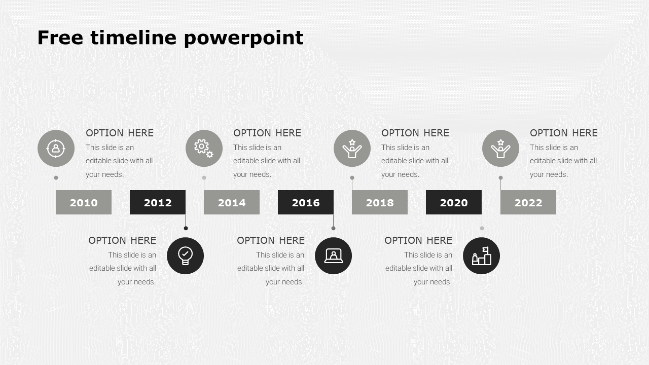 Free timeline powerpoint-7-gray